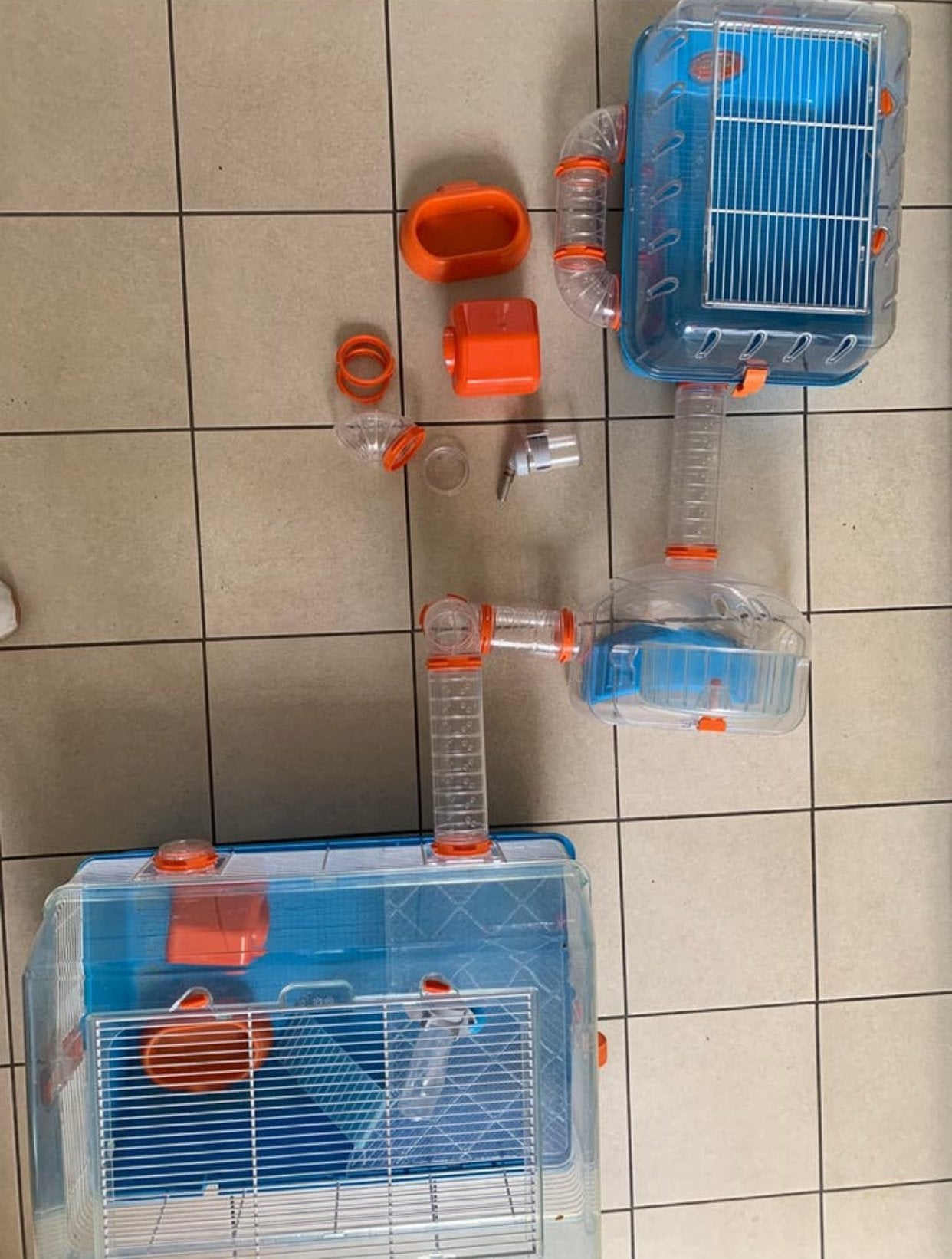 Ferplast grote hamsterkooi met uitbreidings sets, Minder dan 60 cm, Kooi, Minder dan 75 cm, Ophalen of Verzenden