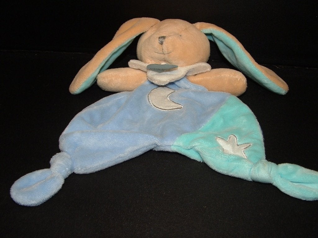 BABY NAT KONIJN KNUFFELDOEKJE VELOURS BEIGE MET, Ophalen of Verzenden, Nieuw, Overige typen