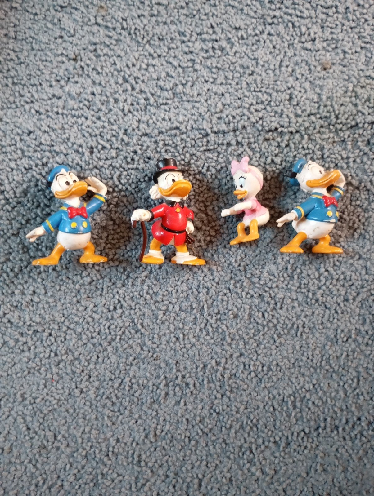 Vintage Familie Duck Disney Vier figuren, Verzenden, Zo goed als nieuw