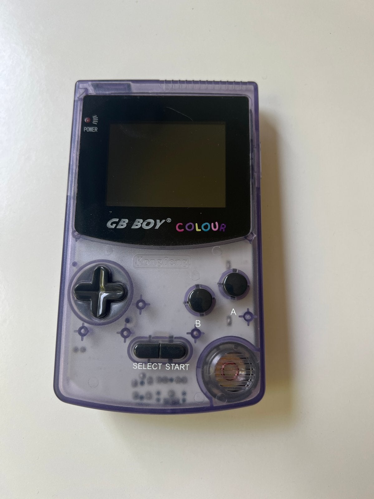 GB Boy Colour - Paarse Transparante Handheld Console, Ophalen of Verzenden, Gebruikt, Overige modellen