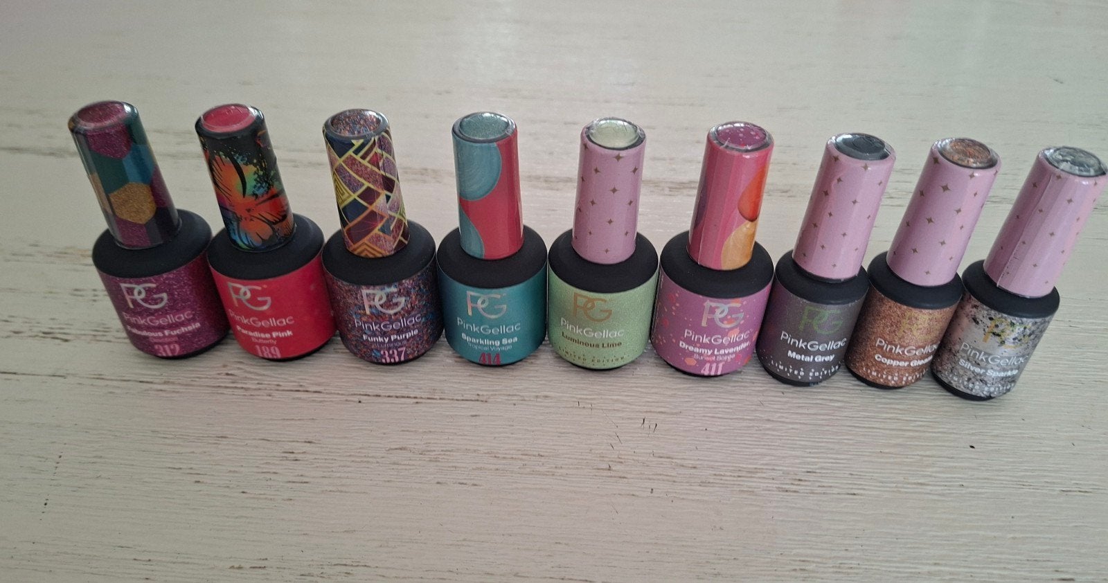 9 Nieuwe Pink Gellac kleuren - Diverse collecties, Ophalen of Verzenden, Nieuw, Overige typen