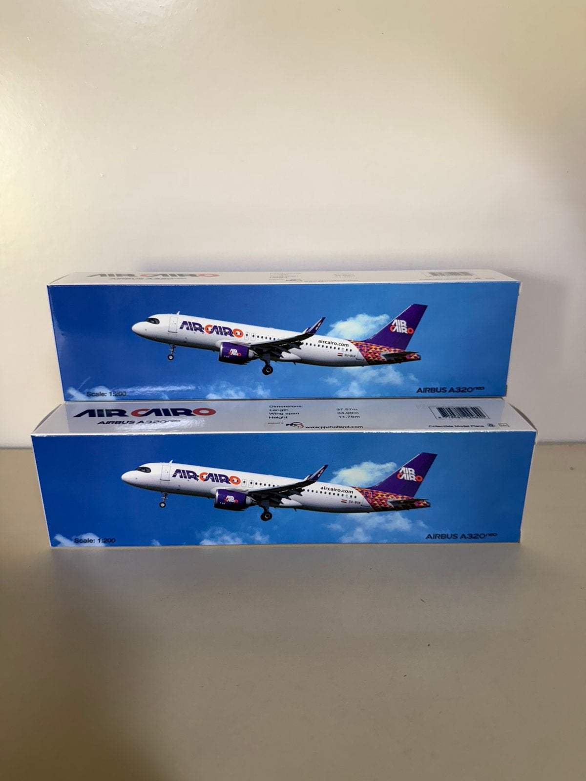 PPC Holland 1:200 schaalmodel Air Cairo Airbus a320neo, Ophalen of Verzenden, Zo goed als nieuw, Schaalmodel
