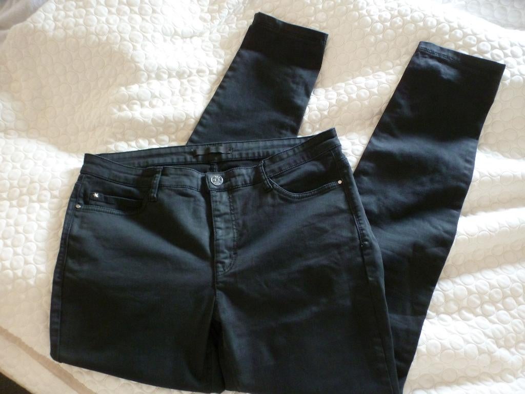 MAC broek imitatie leer zwart broek 42/L32 -GRATIS zend, Verzenden, Zwart, Maat 42/44 (L), Zo goed als nieuw