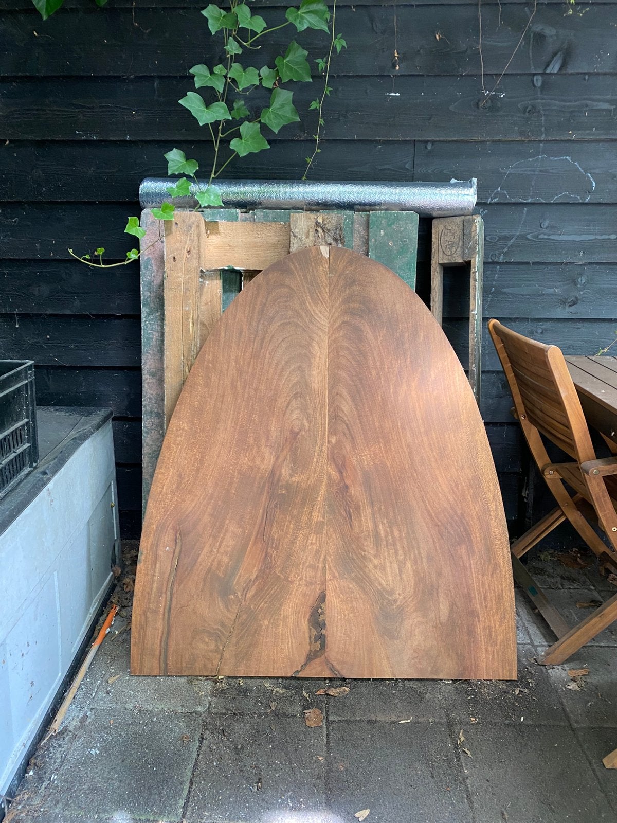 Planken en tafelblad, Huis en Inrichting, Tafelonderdelen, Ophalen, Zo goed als nieuw, Ovaal, 50 tot 100 cm