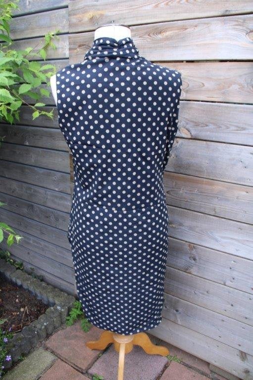 Overslagjurk donkerblauw/ taupe Purdey mt XL Vaste prijs, Blauw, Maat 46/48 (XL) of groter, Ophalen of Verzenden, Zo goed als nieuw