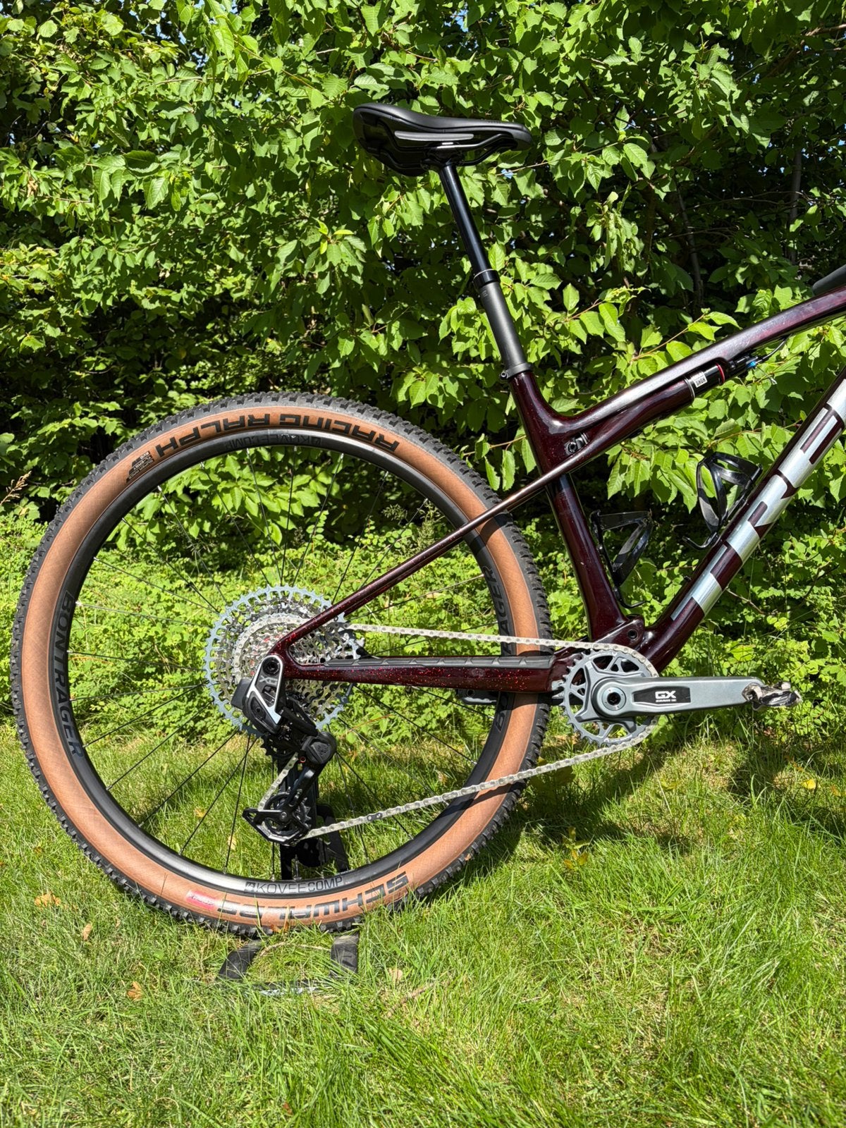 Trek Supercaliber 9.7 AXS T-Type smoke red L, Ophalen, Gebruikt, 45 tot 49 cm, Schijfrem