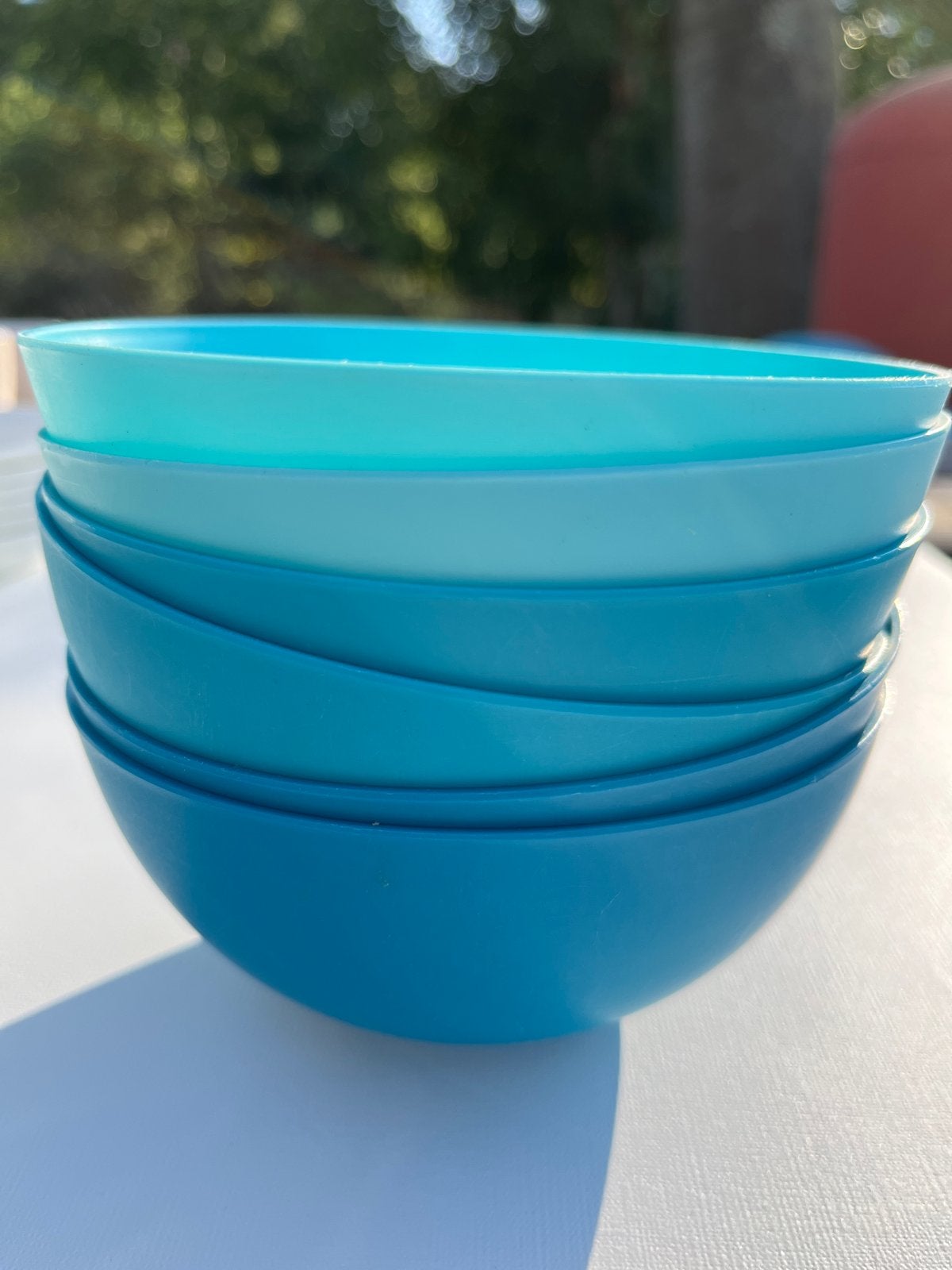 6 turquoise HEMA bakjes, Huis en Inrichting, Kunststof, Ophalen of Verzenden, Overige merken, Overige typen
