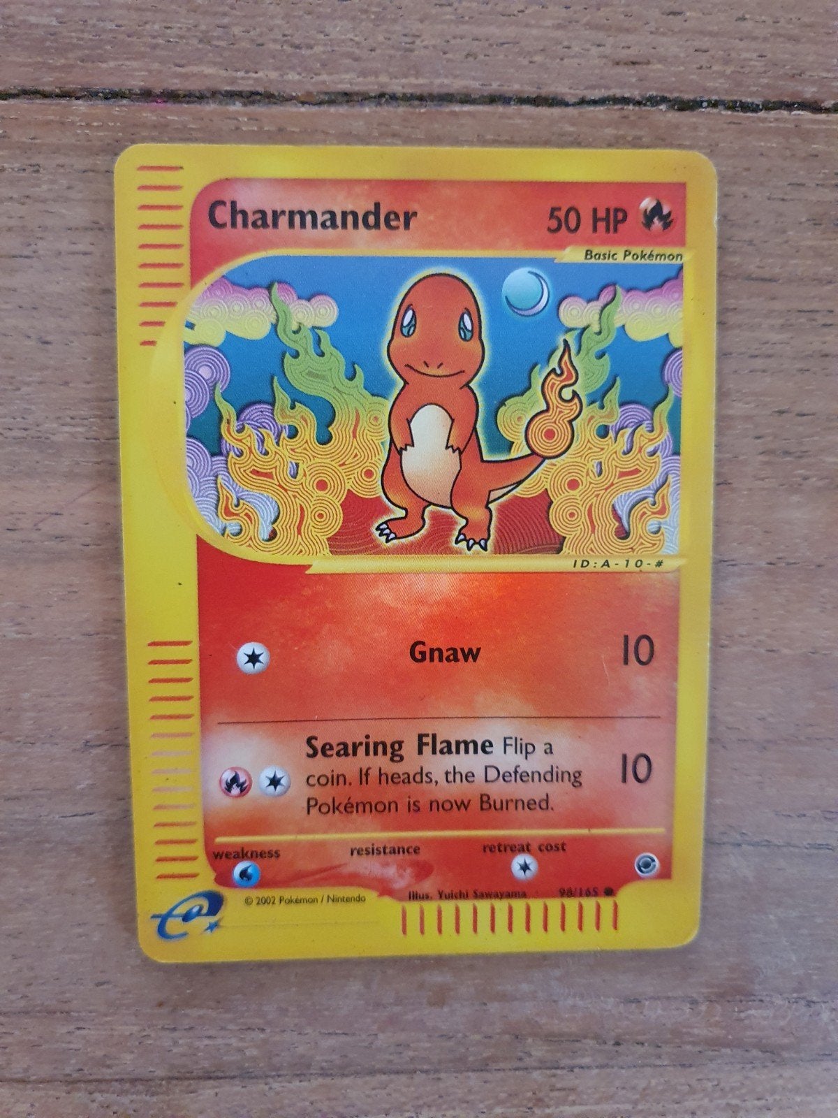 Charmander 98/165 reverse holo pokemon kaart, Ophalen of Verzenden, Gebruikt