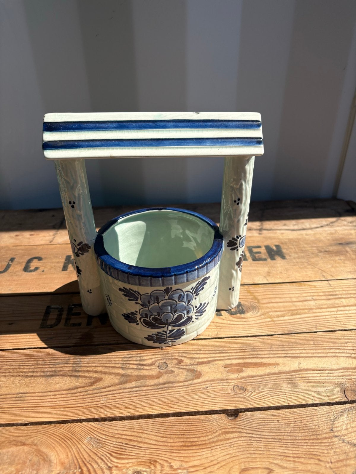 Delfts Blauw Wensputje - Handgeschilderd Keramiek, Ophalen of Verzenden