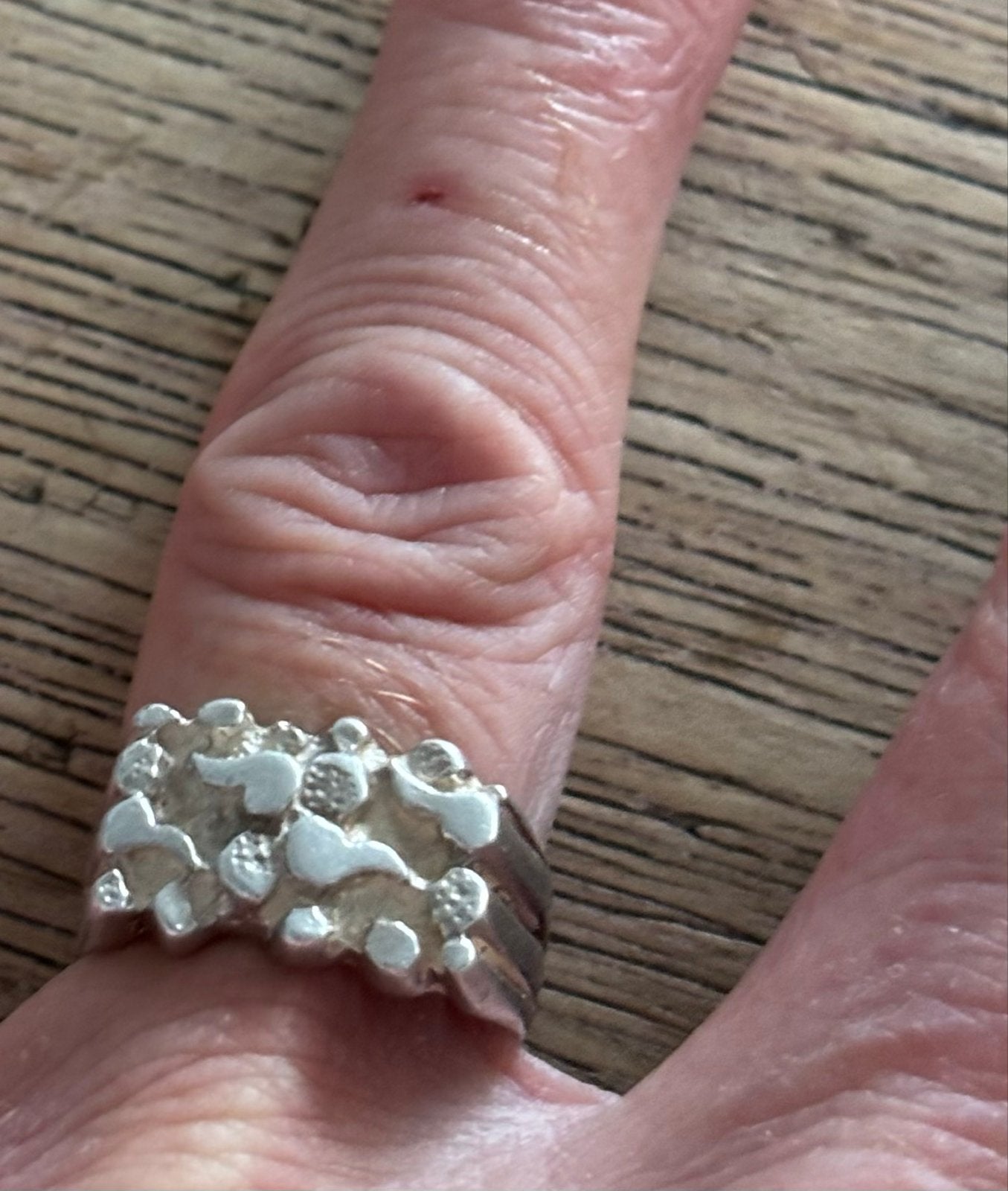 Traditionele Surinaamse Piet Piet Ring - Zilver 925, Sieraden, Tassen en Uiterlijk, Ophalen of Verzenden, Dame of Heer, Zilver