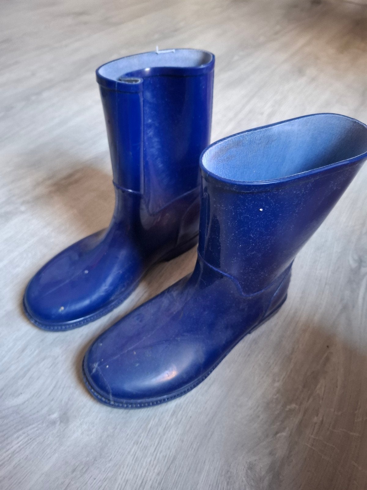 Blauwe regenlaarzen - Maat 33, Jongen of Meisje, Ophalen of Verzenden, Laarzen, Zo goed als nieuw