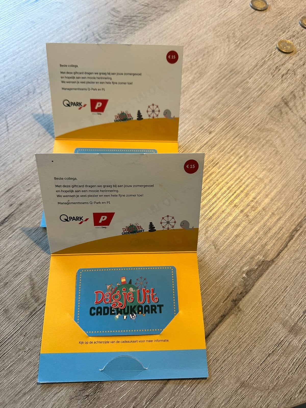 2 kaarten dagje uit twv 15,- per stuk, Tickets en Kaartjes, Drie personen of meer, Cadeaubon