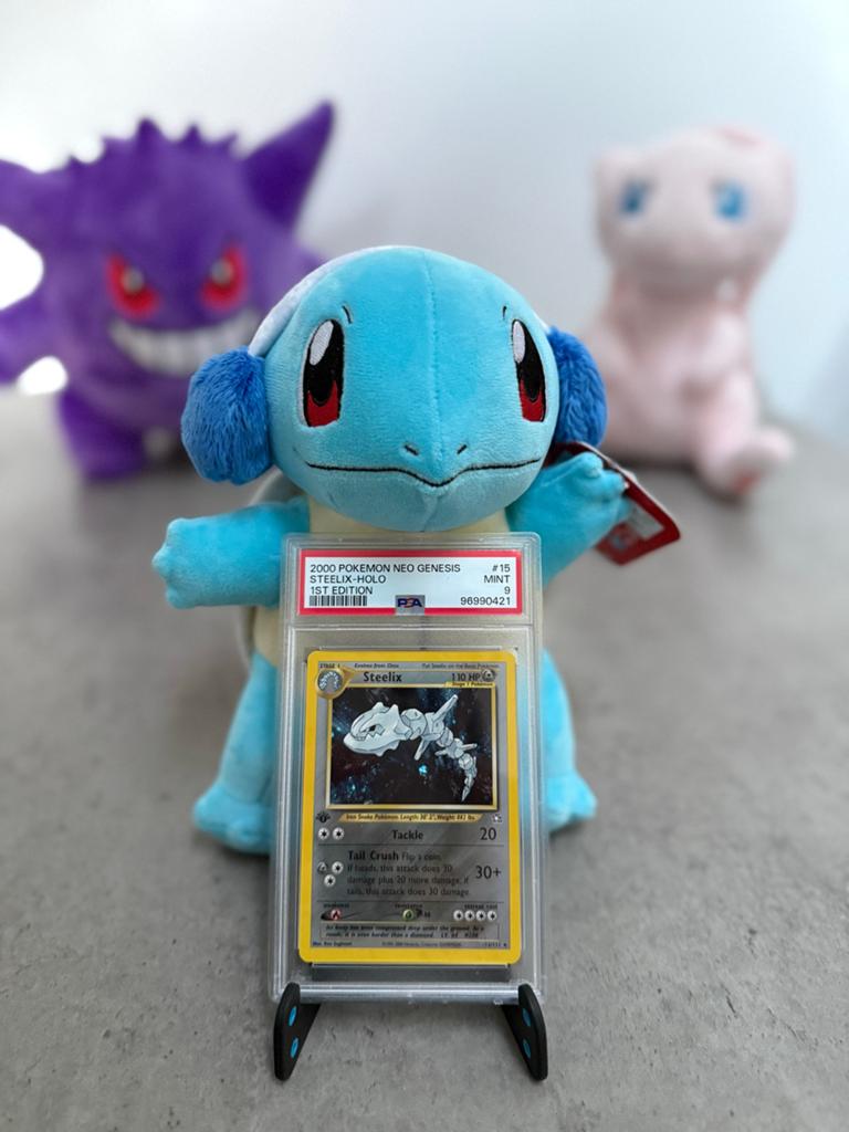 Pokémon Steelix 1st edition | Neo Genesis | PSA 9, Ophalen of Verzenden, Zo goed als nieuw, Losse kaart, Foil