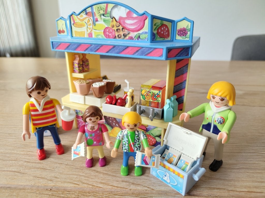 Playmobil Snoepkraam - 5555 COMPLEET, Ophalen of Verzenden, Zo goed als nieuw, Complete set