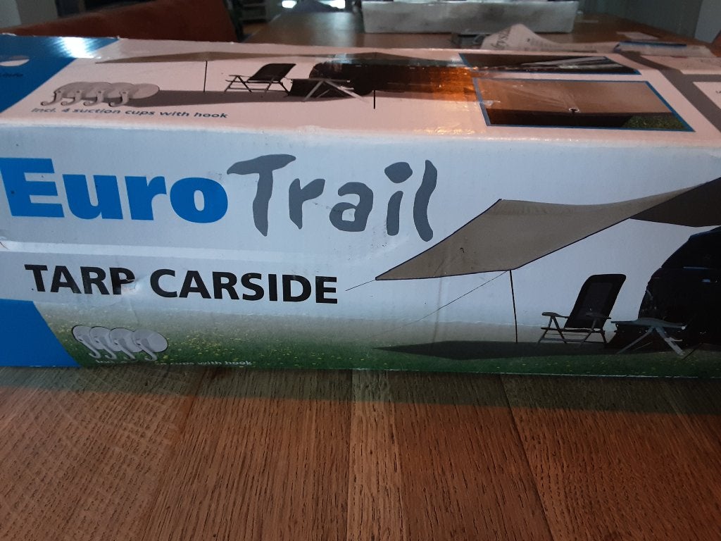 Tarp schaduwdoek voor bij de auto, Caravans en Kamperen, Ophalen, Nieuw