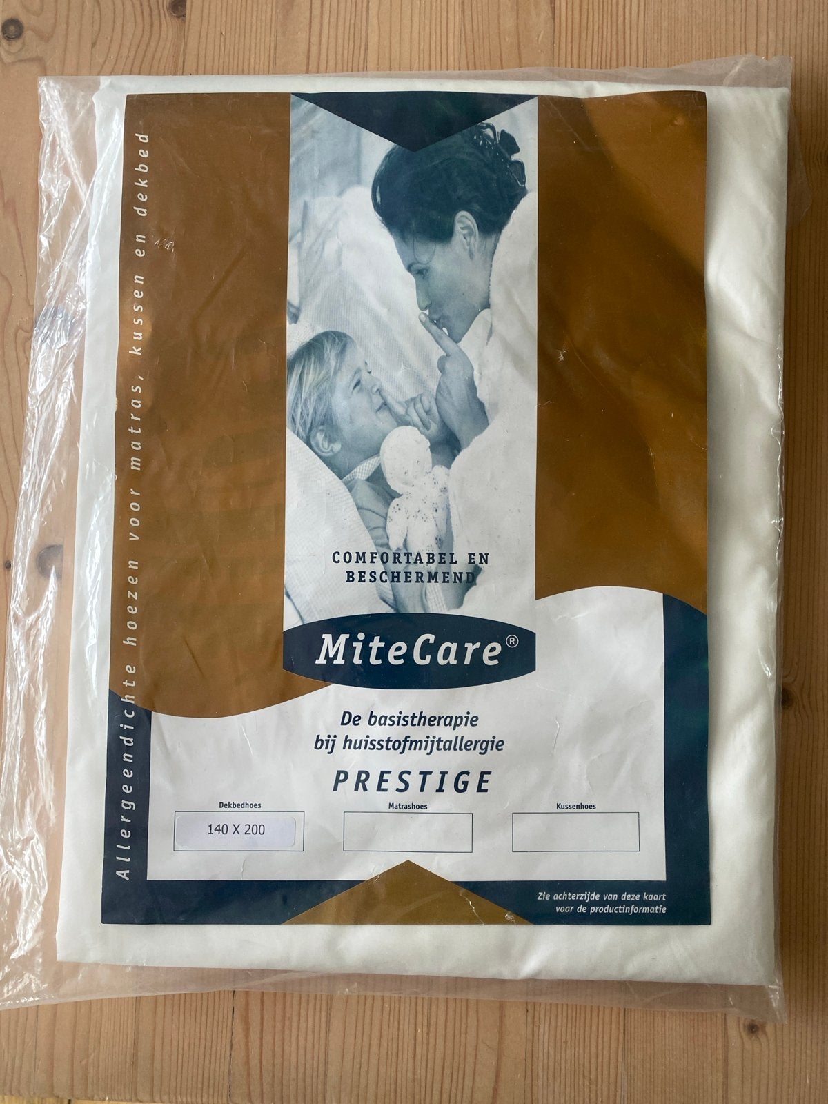 MiteCare Prestige Allergeendichte Dekbedhoes 140x200, Anti-allergisch, Eenpersoons, Wit, Dekbedovertrek