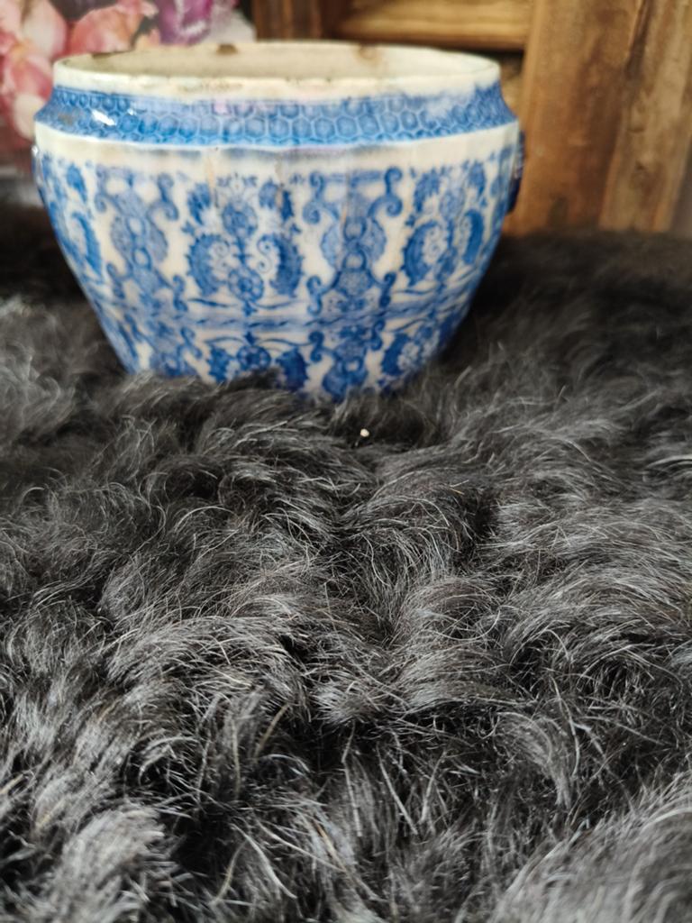 Antieke Chinese Blauw-Witte Porseleinen Bloempot, Ophalen of Verzenden