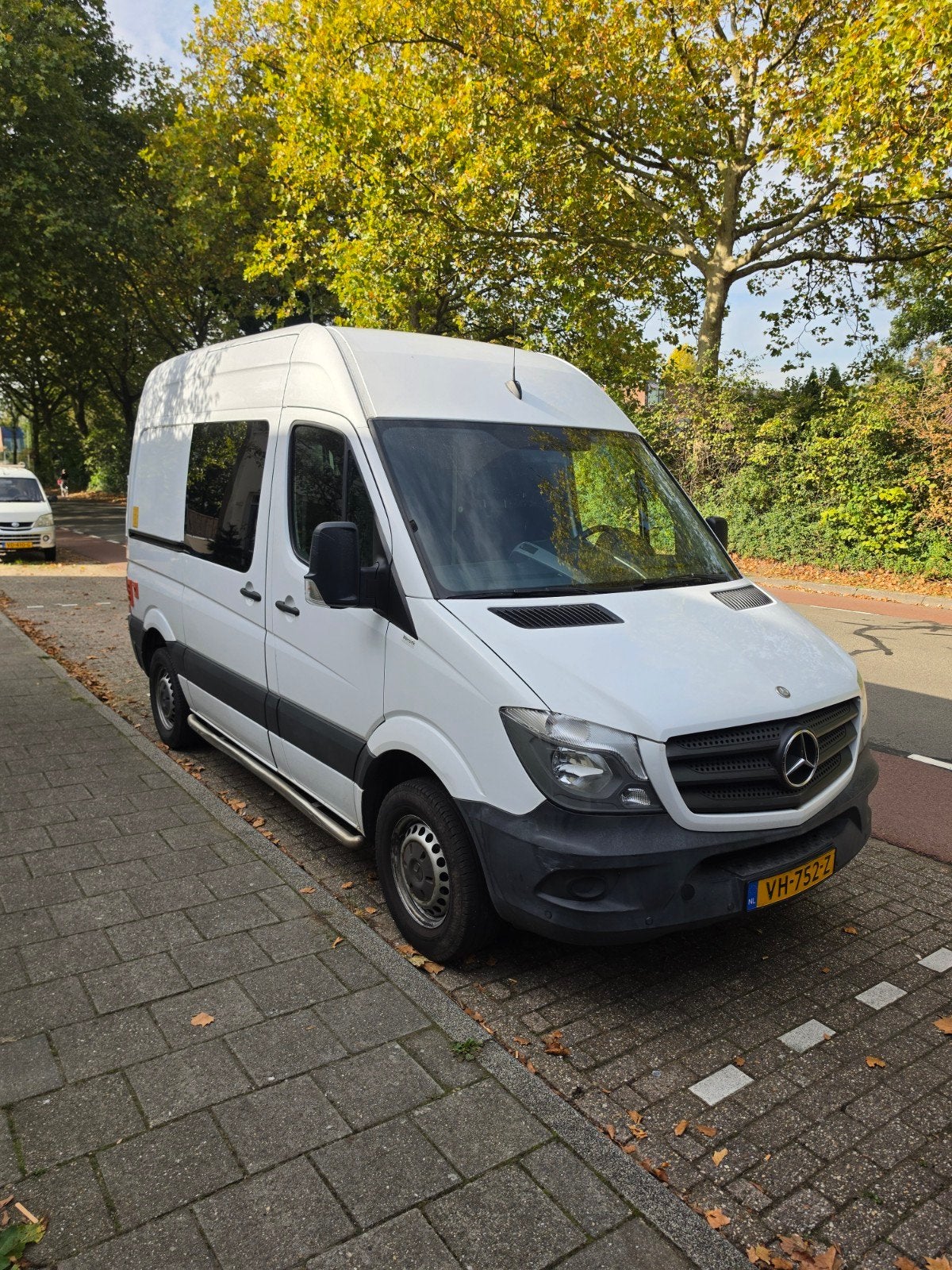 Mercedes-Benz Sprinter 210 2014 dealer onderhouden, Euro 5, Zwart, Wit, Diesel