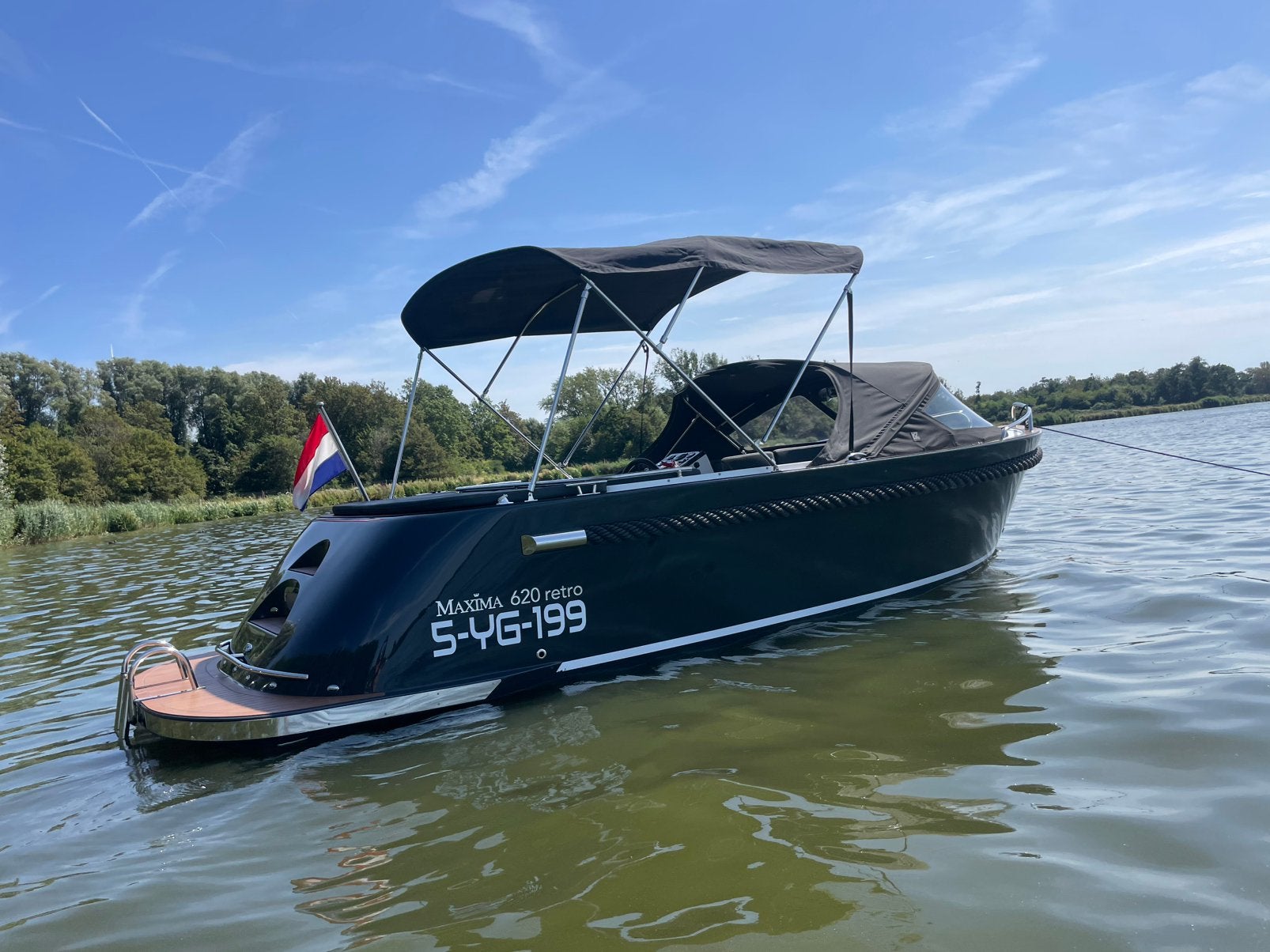 ☀️MAXIMA 620 retro  60 pk Honda / Full options / trailer ☀️, 60 pk, 1.00 - 1.50 meter, 2 m, Maxima