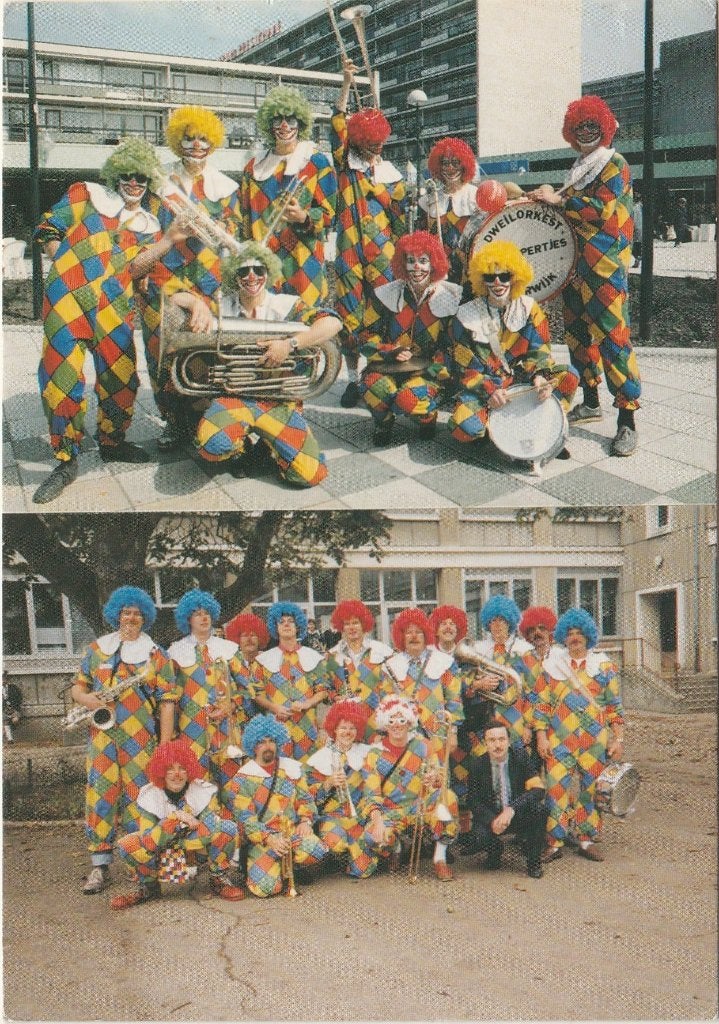 BREDA Clownsorkesten Reclamekaart, Verzenden, 1960 tot 1980, Ongelopen, Noord-Brabant