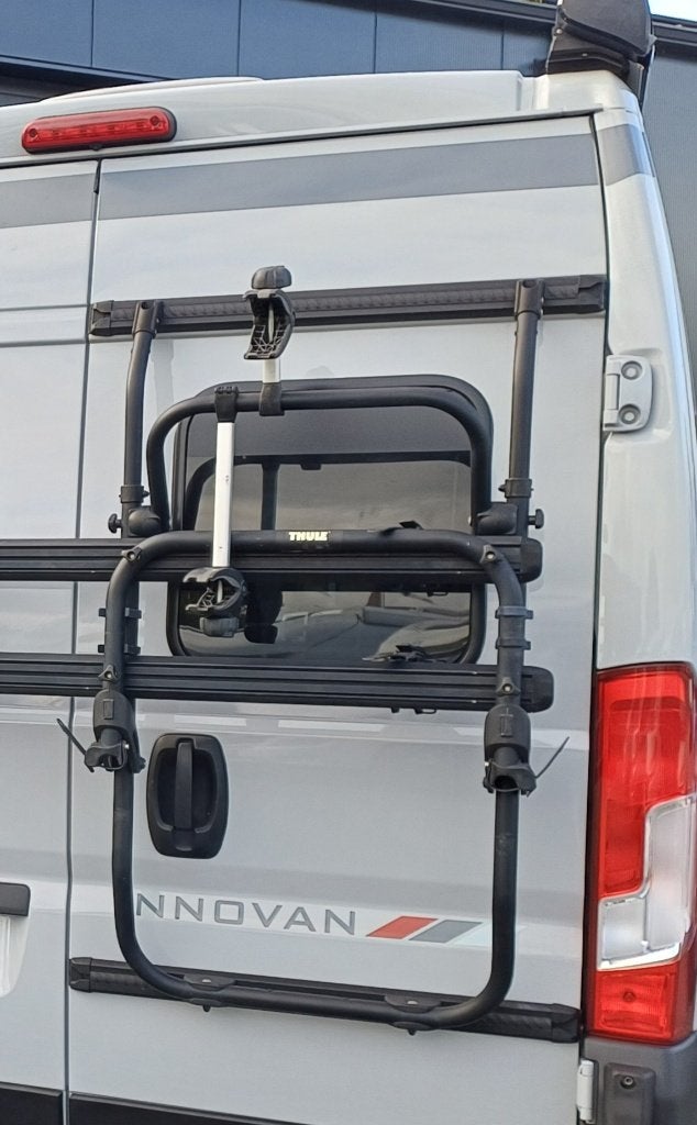 Thule Fietsdrager, Gebruikt, Brede banden, 2 fietsen, Achterklepdrager