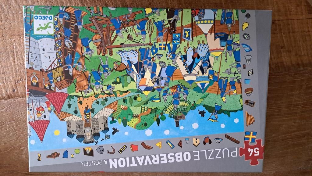 Djeco puzzel, Ophalen, Meer dan 50 stukjes, Zo goed als nieuw, 4 tot 6 jaar