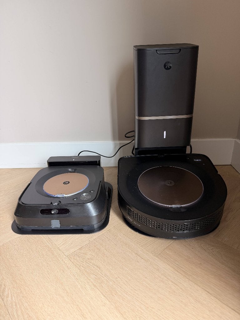 iRobot Roomba s9+ + Braava Jet M6 | Zelflegend station, Stofzak, Gebruikt, IRobot, Ophalen of Verzenden