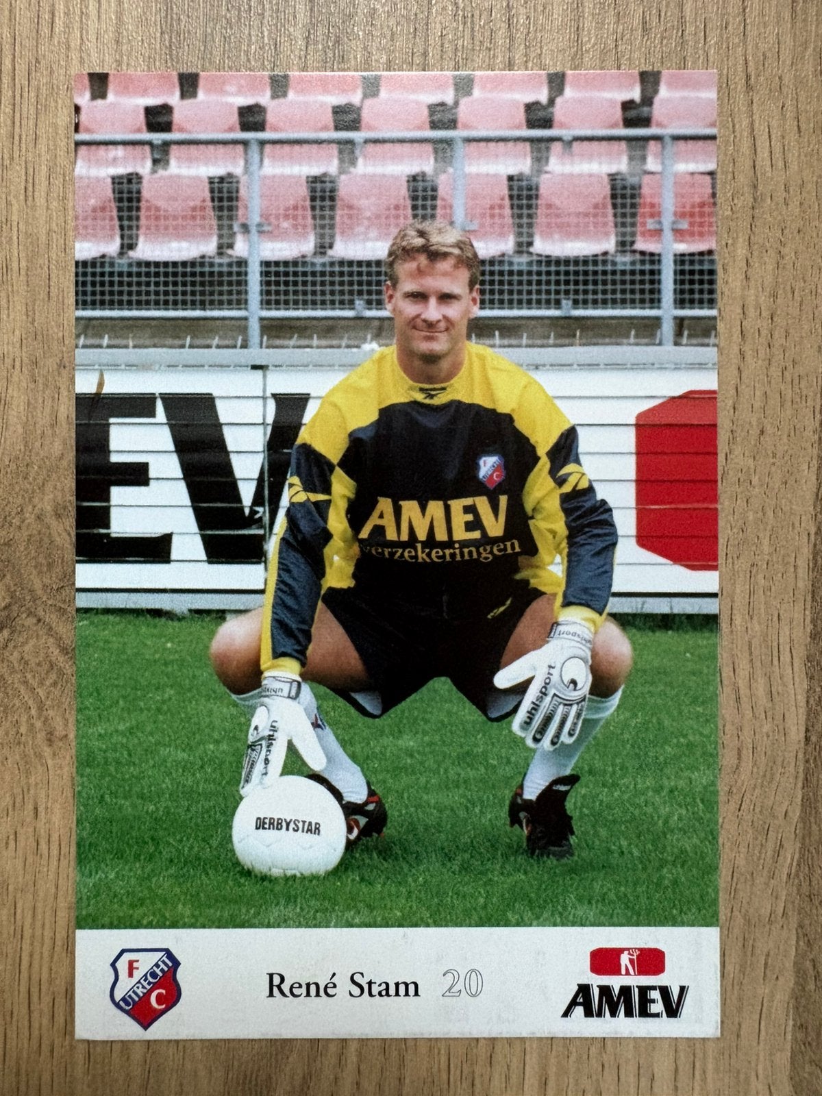 Fotokaart René Stam (FC Utrecht , ADO Den Haag)., Verzamelen, Ophalen of Verzenden, Nieuw, F.C. Utrecht, Spelerskaart