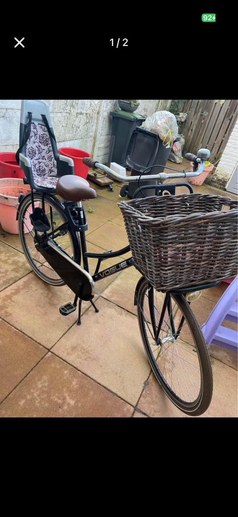 Vogue zwart fiets, Ophalen of Verzenden, Zo goed als nieuw, Versnellingen