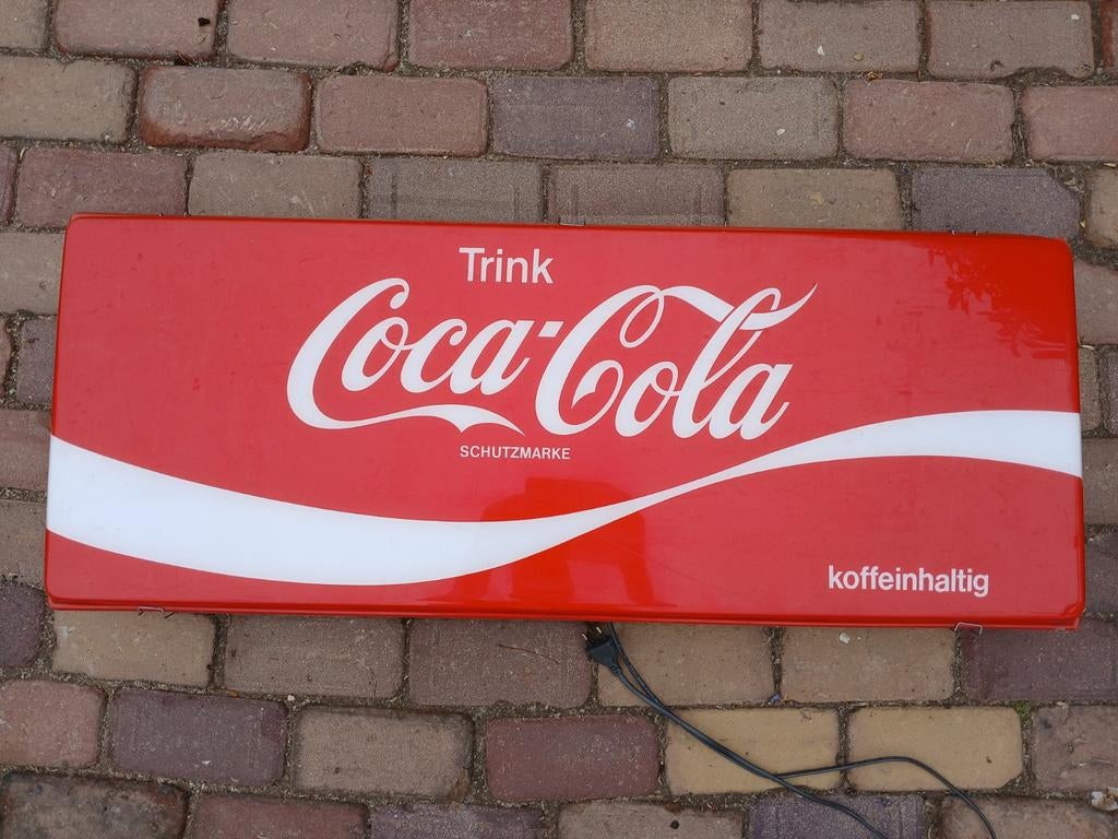 Coca-Cola lichtbak 100 x 40 cm, Ophalen, Gebruikt, Lichtbak of (neon) lamp