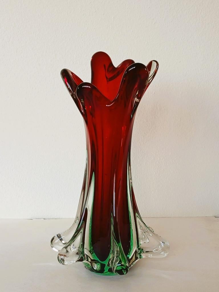 Vaas Murano Sommerso Artglass Vintage 1960’s, Ophalen of Verzenden