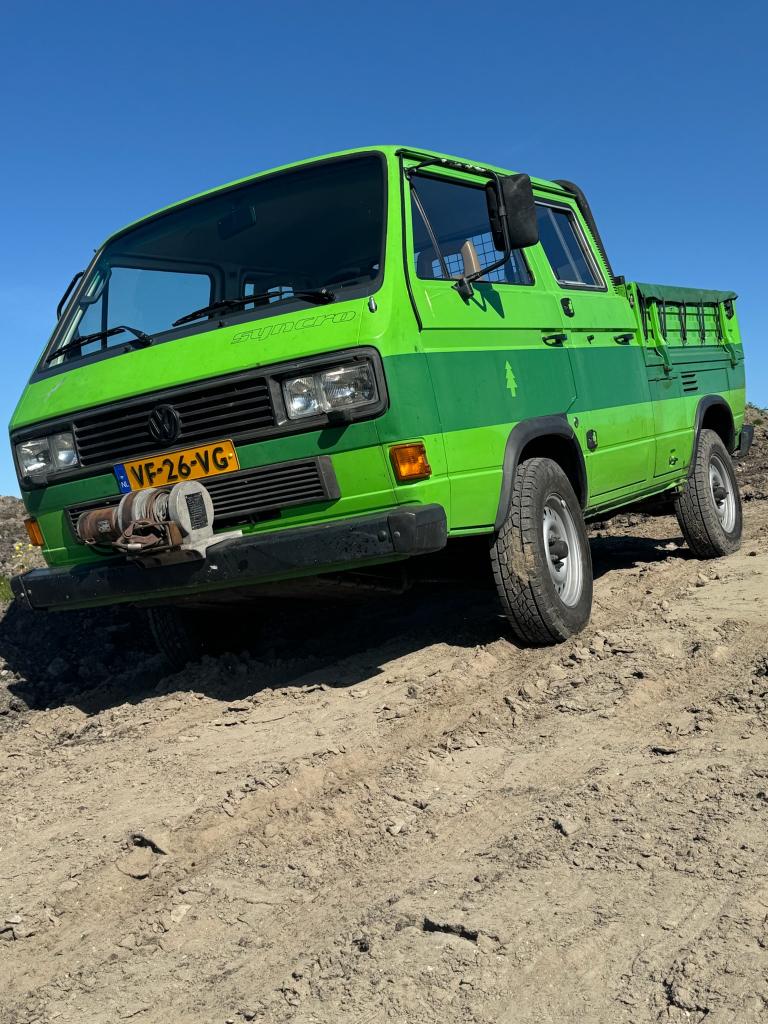 VW T3 16” Syncro 1.6td doka 4-deurs, evt. met hardtop, 4 cilinders, 2500 kg, Bruin, Vierwielaandrijving