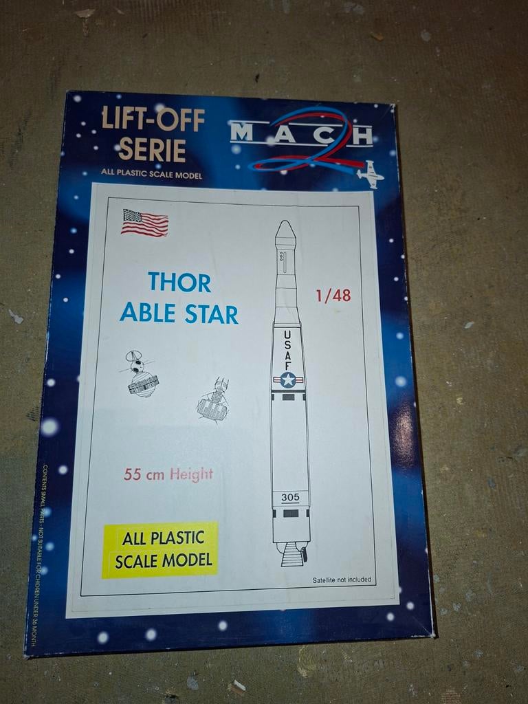 Mach 2 Thor Able Star raket modelbouw kit 1/48, Overige merken, 1:72 tot 1:144, Verzenden, Nieuw