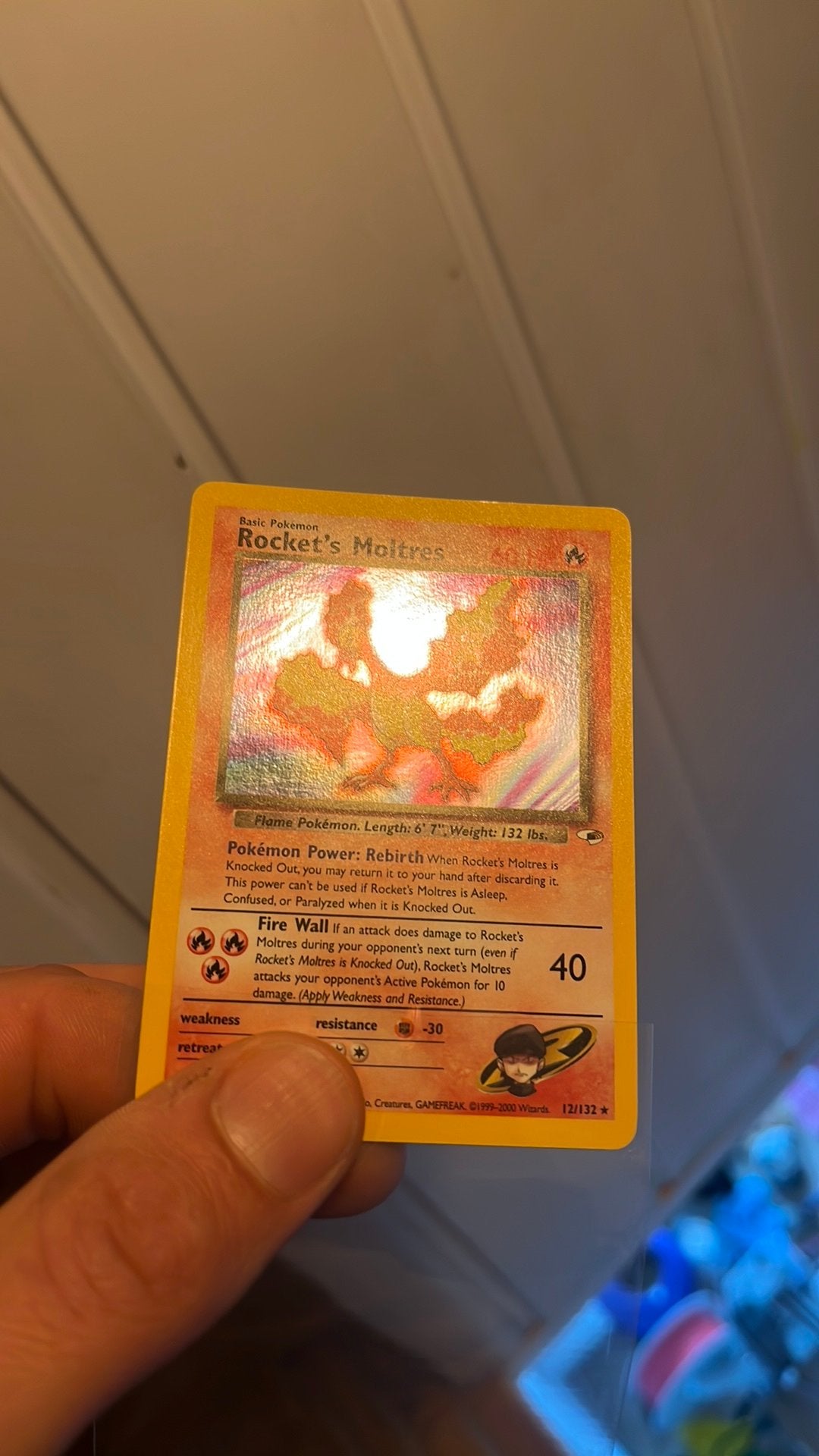 Rockets Moltres Holo NM, Ophalen of Verzenden, Zo goed als nieuw