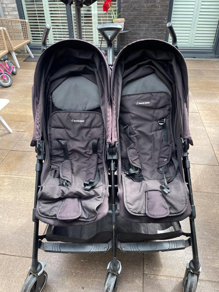 Tweeling kinderwagen teab, Ophalen of Verzenden, Gebruikt, Kinderwagen of Buggy