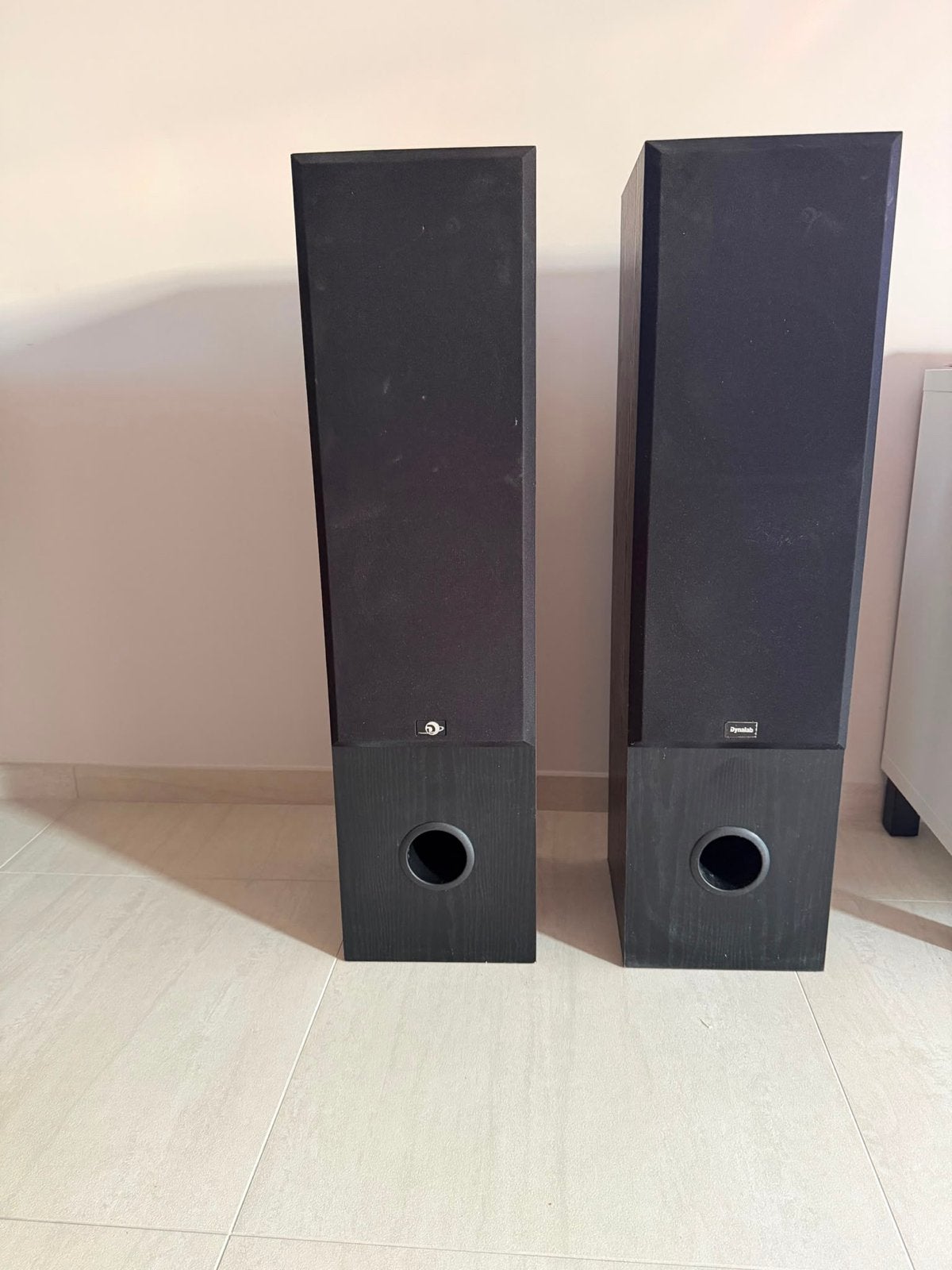 Dynalab SDA 2.8 Vloerstaande Luidsprekers - Zwart, Vloerstaande luidspreker, Gebruikt, Geschikt voor surround/home cinema, Ophalen