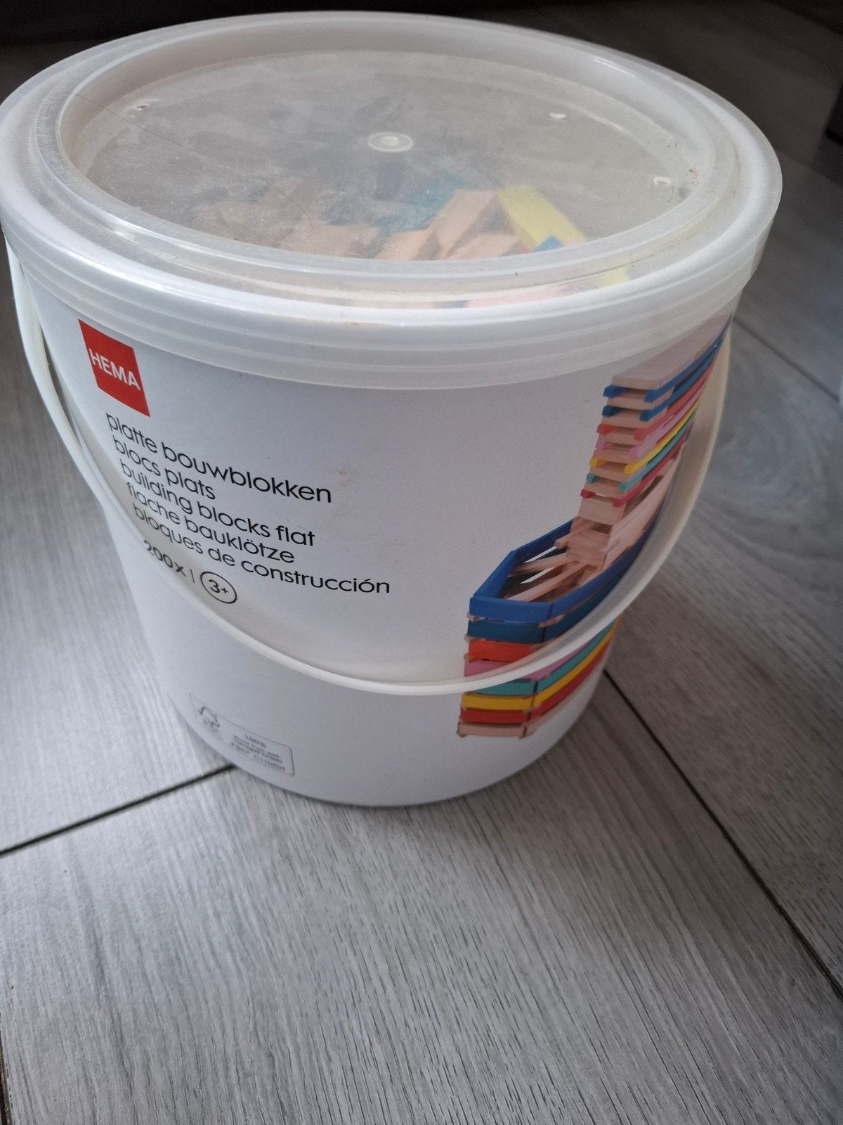 Hema Platte Bouwblokken - soort Kapla, Ophalen, Gebruikt