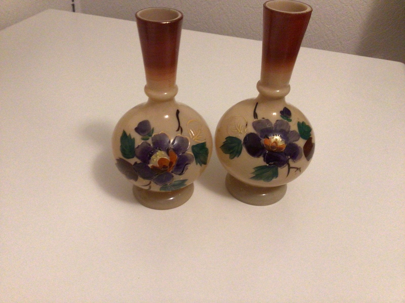 2 opaline vaasjes, Antiek en Kunst, Antiek | Vazen, Ophalen of Verzenden