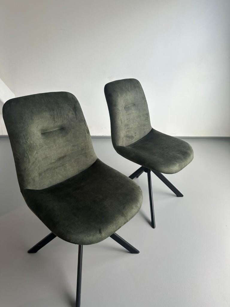 Tenzo stoel velour groen 2st., Ophalen, Twee, Overige kleuren, Nieuw