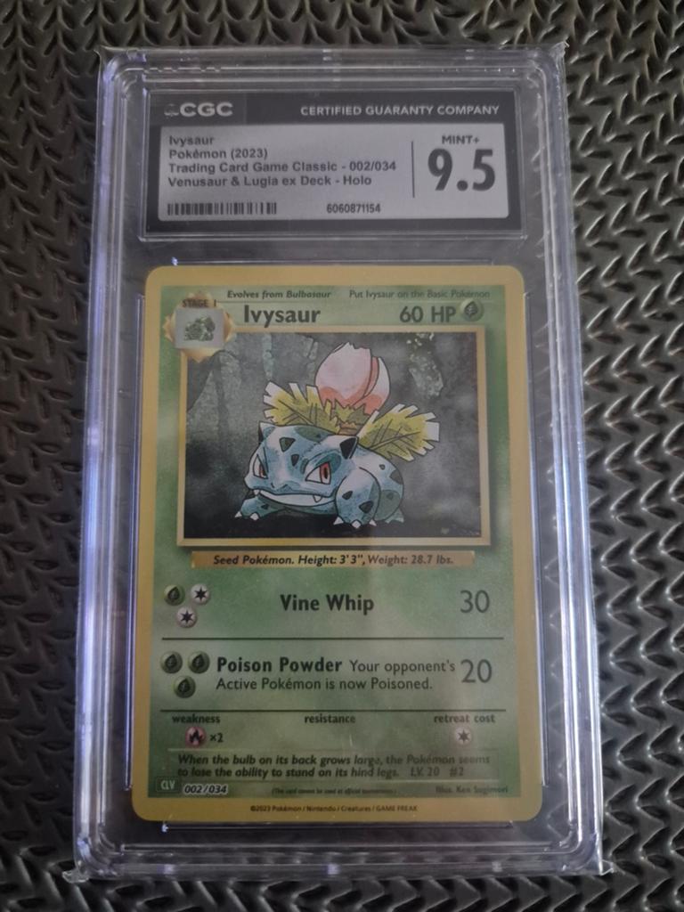 Ivysaur clv Pokemonkaart cgc 9,5, Ophalen of Verzenden