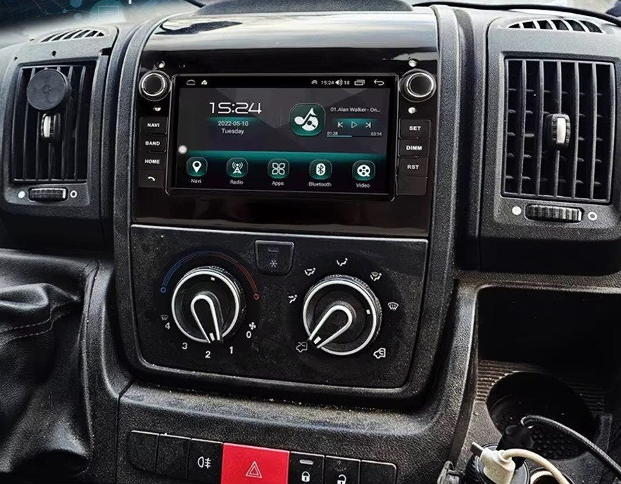 Camper Navigatie fiat ducato 2006-2016 android 15 carplay