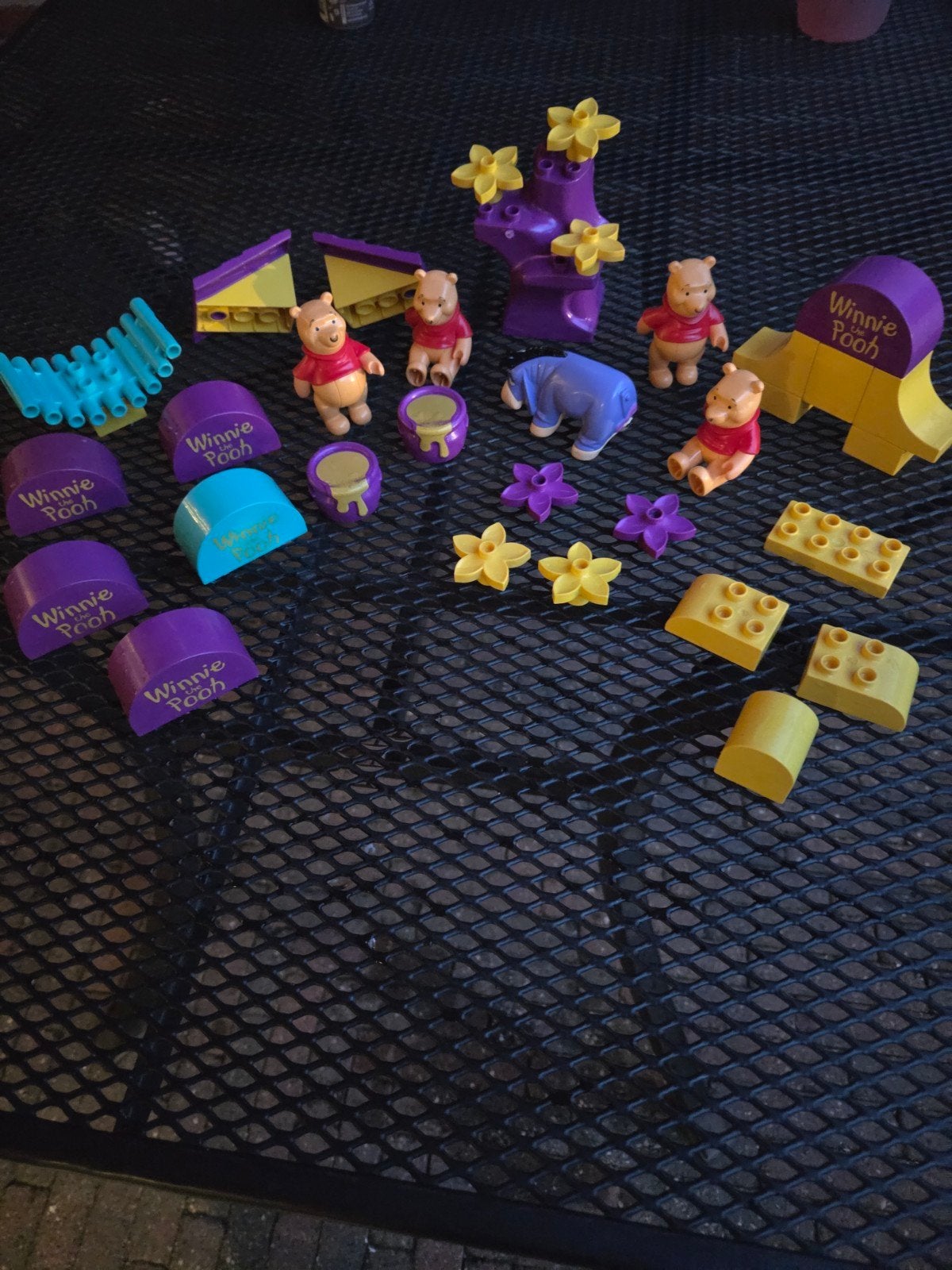 Winnie de Pooh Duplo set met figuren en accessoires, Ophalen, Gebruikt, Overige merken