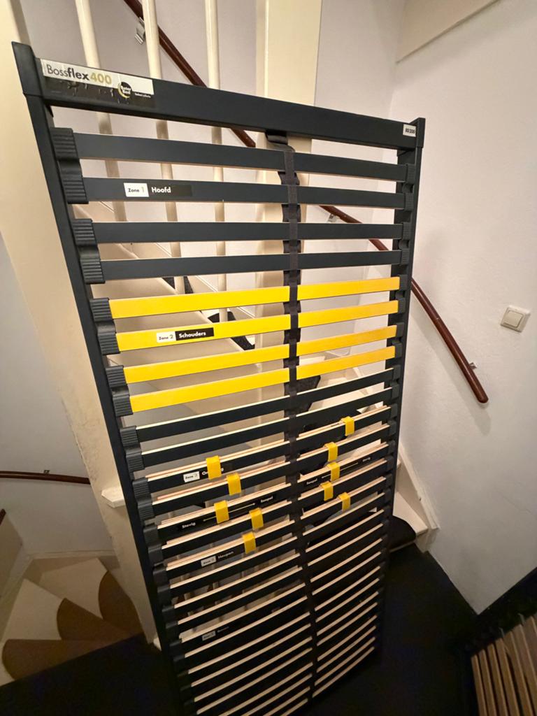 2x BeterBed BossFlex 400 bedbodems 80x200 - Prima staat, Ophalen, Zwart, Tweepersoons, 80 cm
