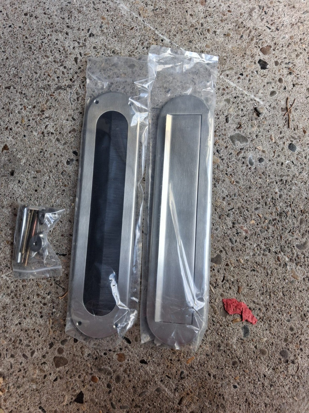 Intersteel Briefplaat en Tochtwering Ovaal Rvs Getrommeld, Tuin en Terras, Ophalen, Nieuw, Rvs, Brievenbusklep