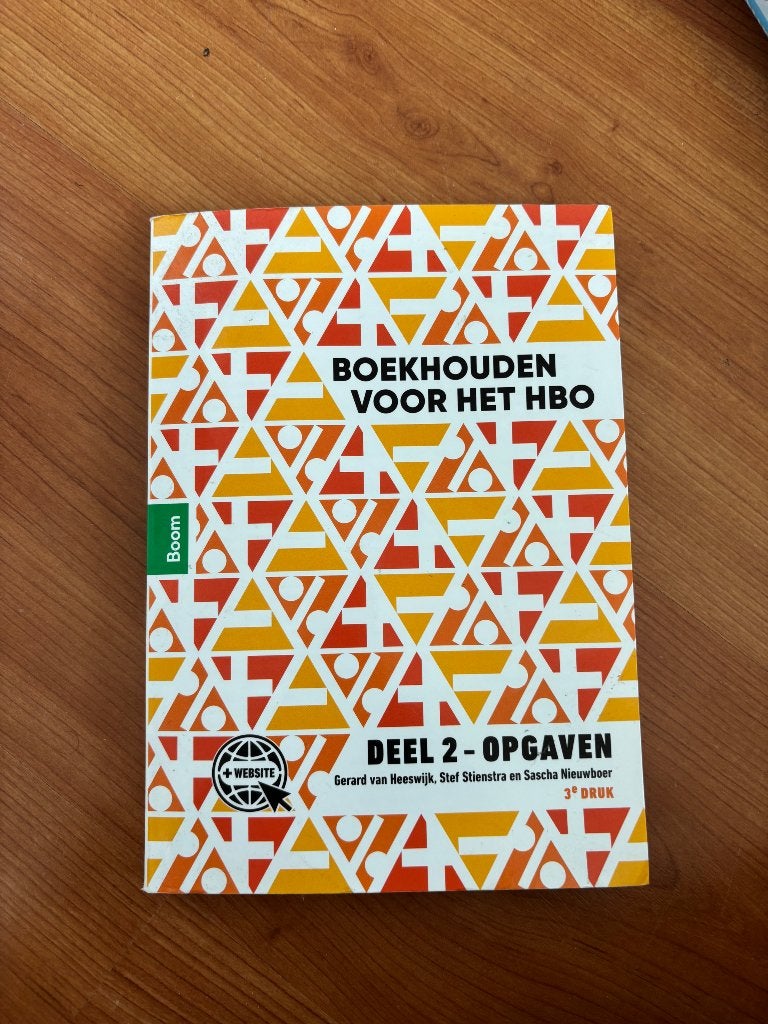 Boekhouden voor het HBO, Boeken, Verzenden, Boom, HBO, Zo goed als nieuw