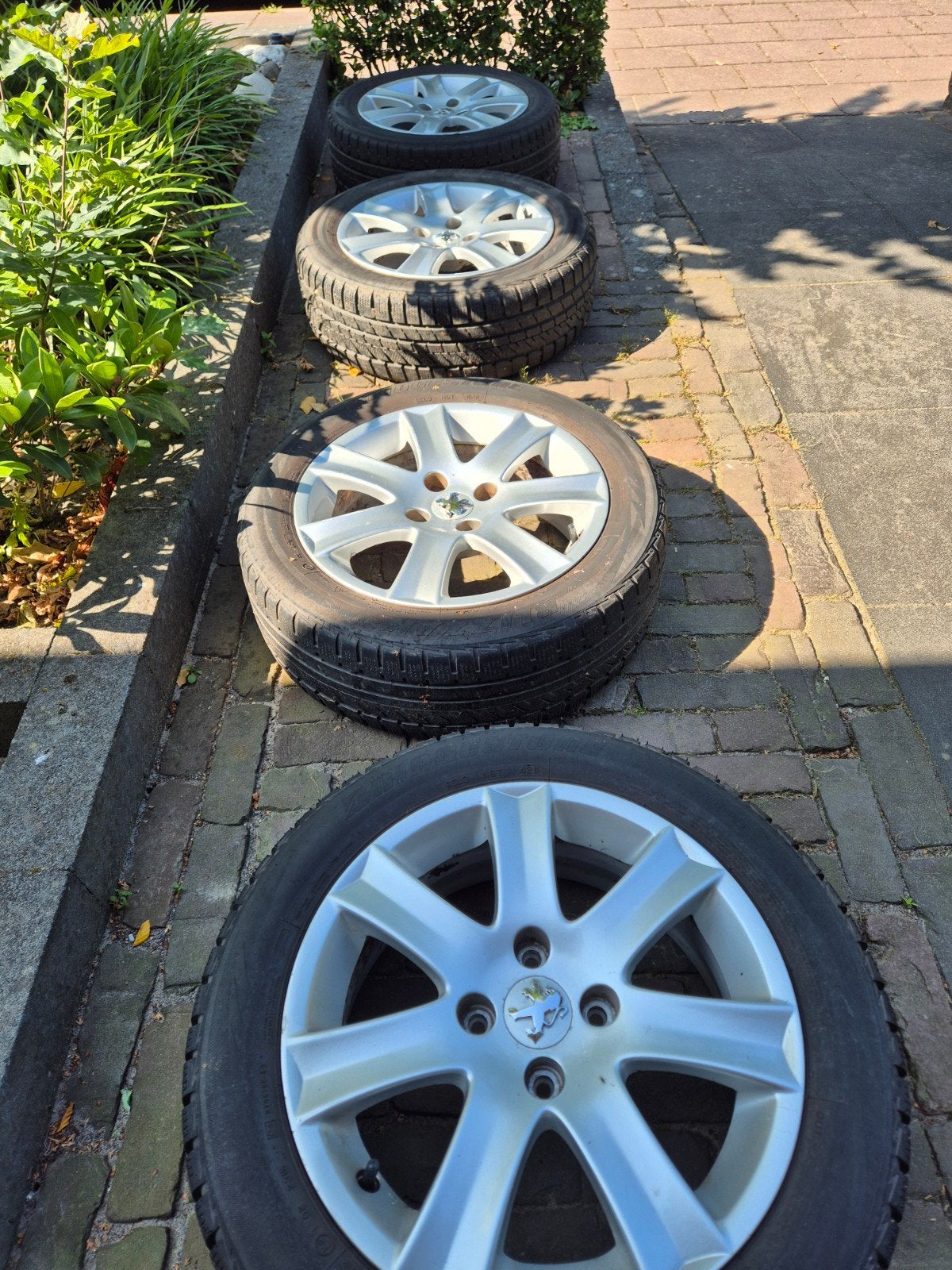 Peugeot 207 16 inch 195/55 velgen met winterbanden, Auto-onderdelen, Banden en Velgen, Ophalen, Gebruikt, 16 inch, Banden en Velgen