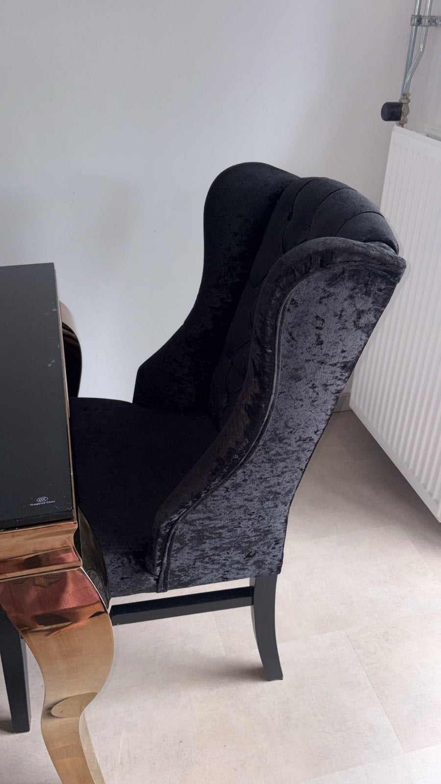 Luxe Hoekbank met Salontafel en 6stoelen, Gebruikt, 100 tot 125 cm, Overige materialen, Hoekbank