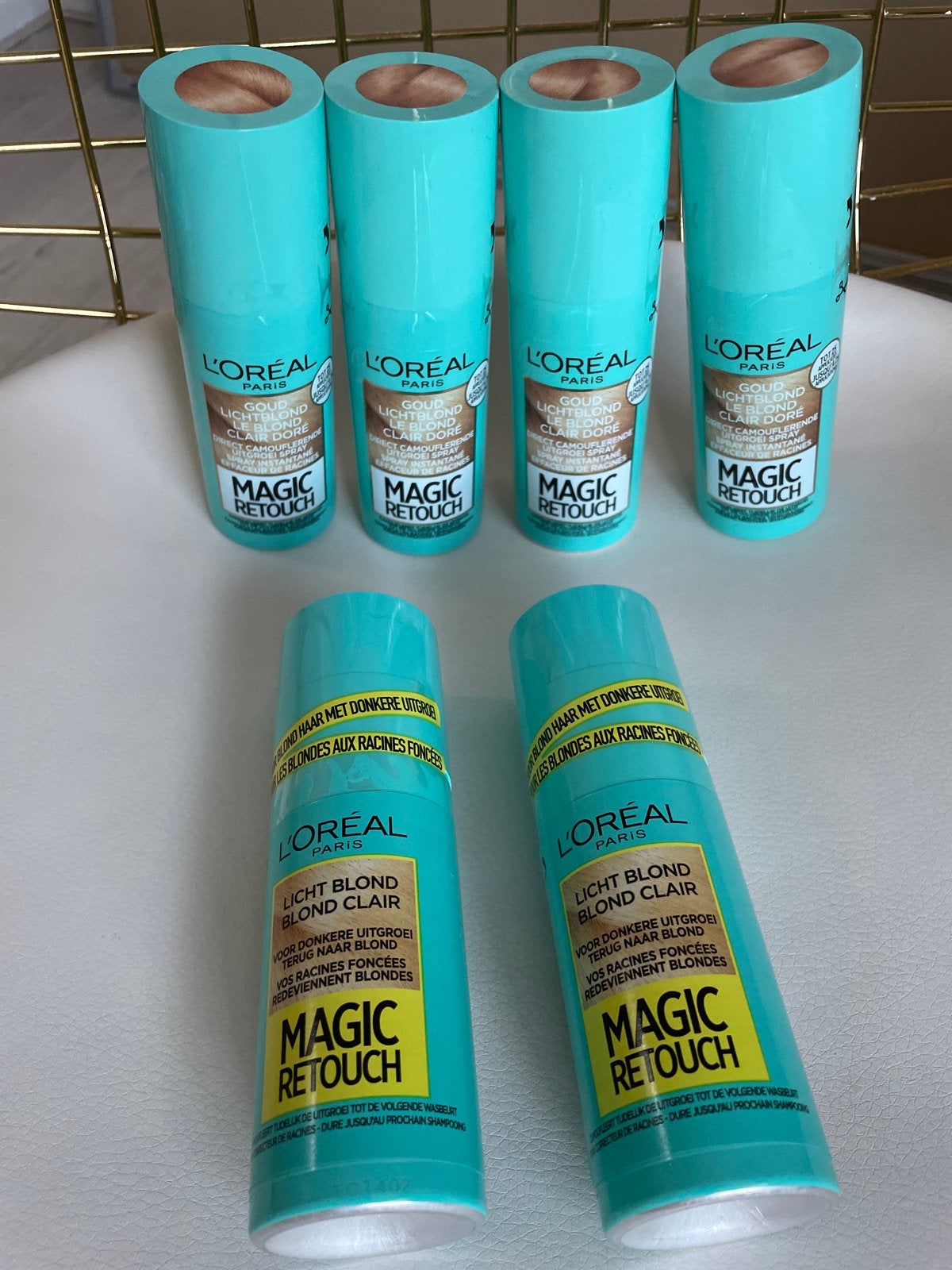 L'Oréal Magic Retouch Uitgroei Spray Blond (6 stuks), Ophalen of Verzenden, Nieuw, Haarverzorger of -hersteller