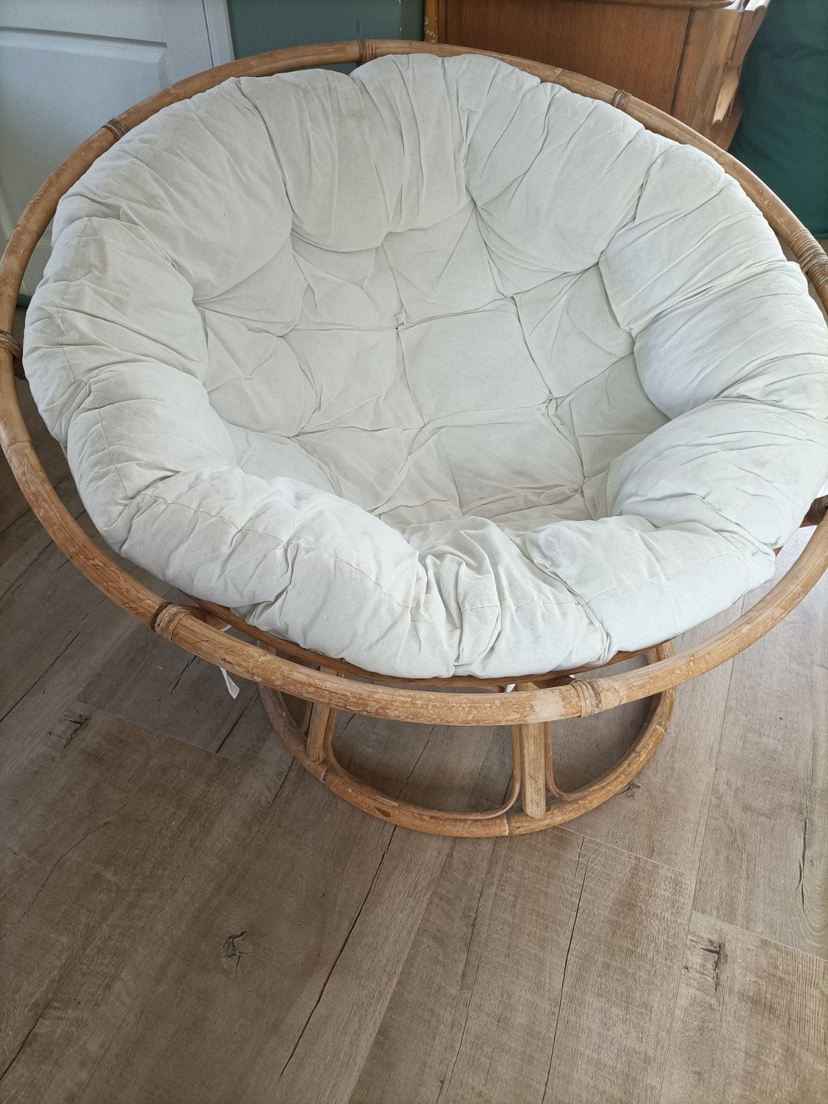 papasan stoel bamboo, Ophalen, Gebruikt, Eén