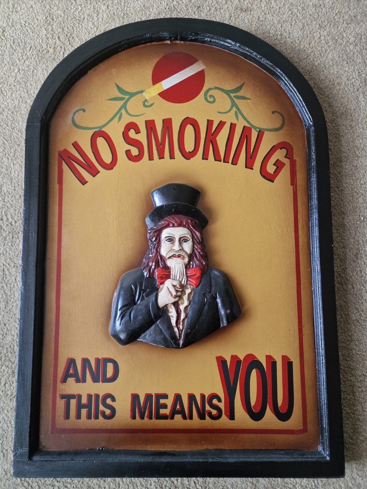 Wanddecoratie no smoking, Ophalen of Verzenden
